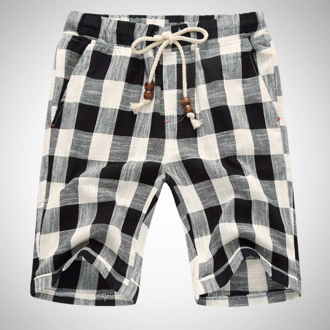 adam plaid cotton shorts for men nwlmb.png