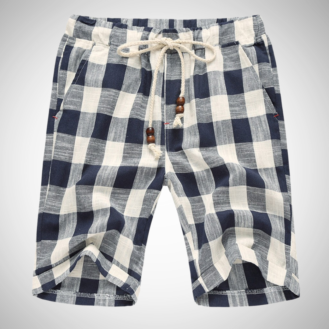 adam plaid cotton shorts for men xlfhn.png