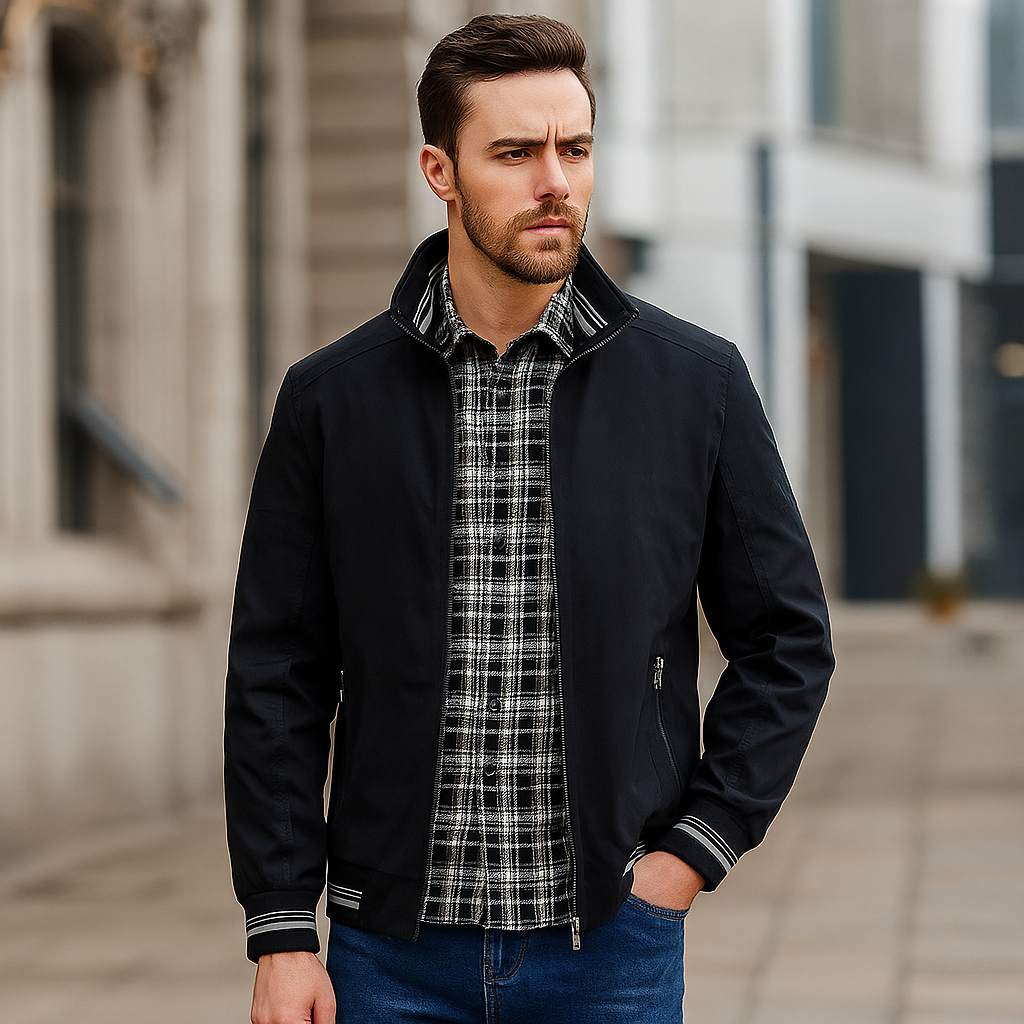 bart mens business man windbreaker jacket daily casual kb87c.png