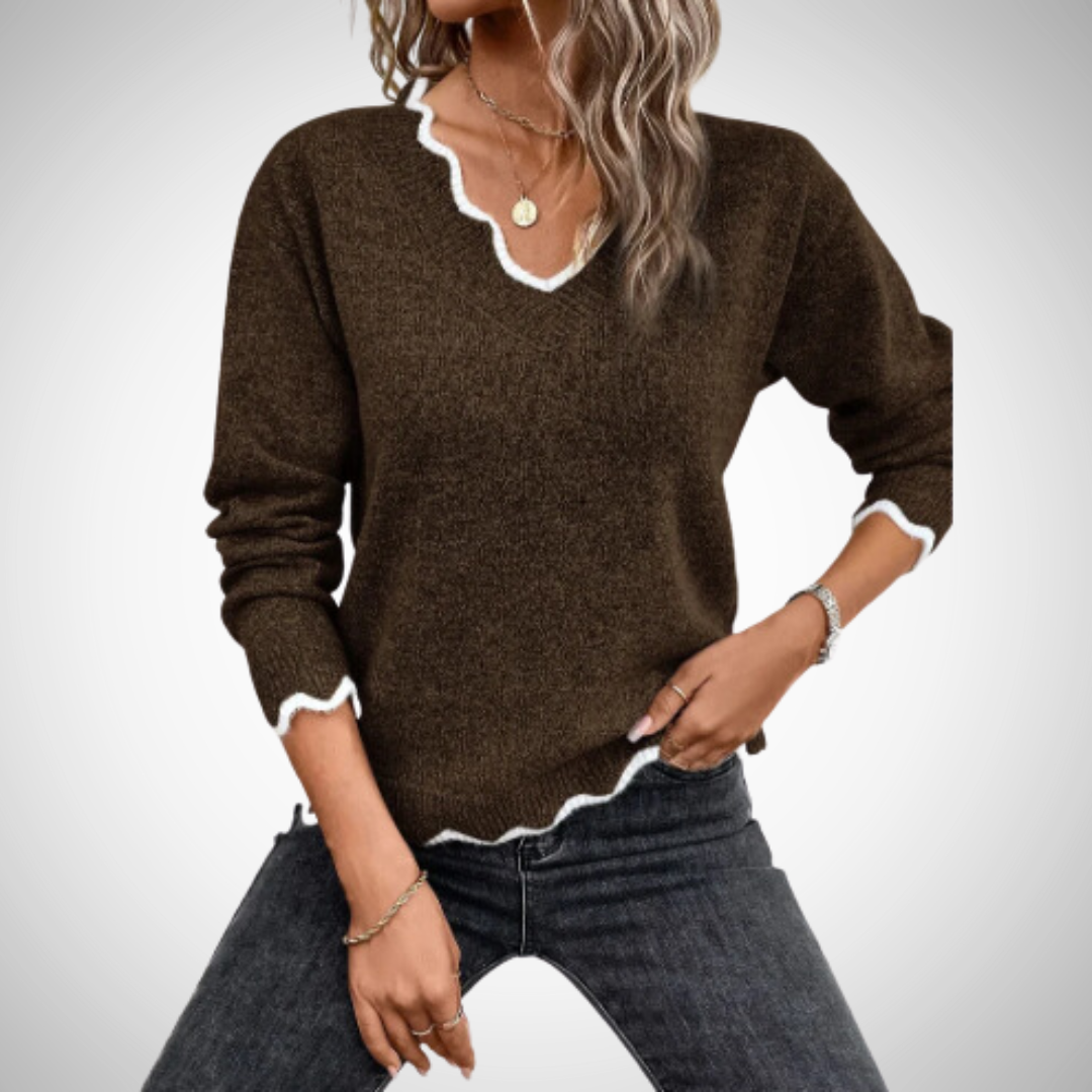 geraldine stylish knitted jumper with v neckline for women xhaez.png