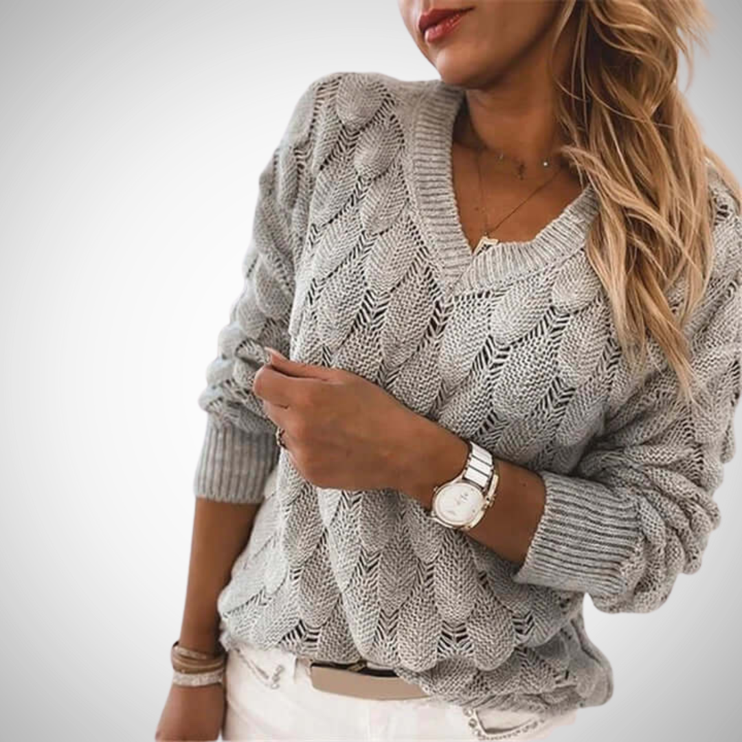 greta v neck knitted jumper for women izjcg.png