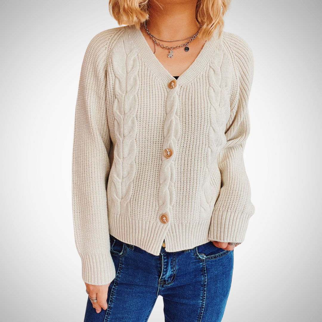 izzy cable knit v neck cardigan for women gbtnd.png