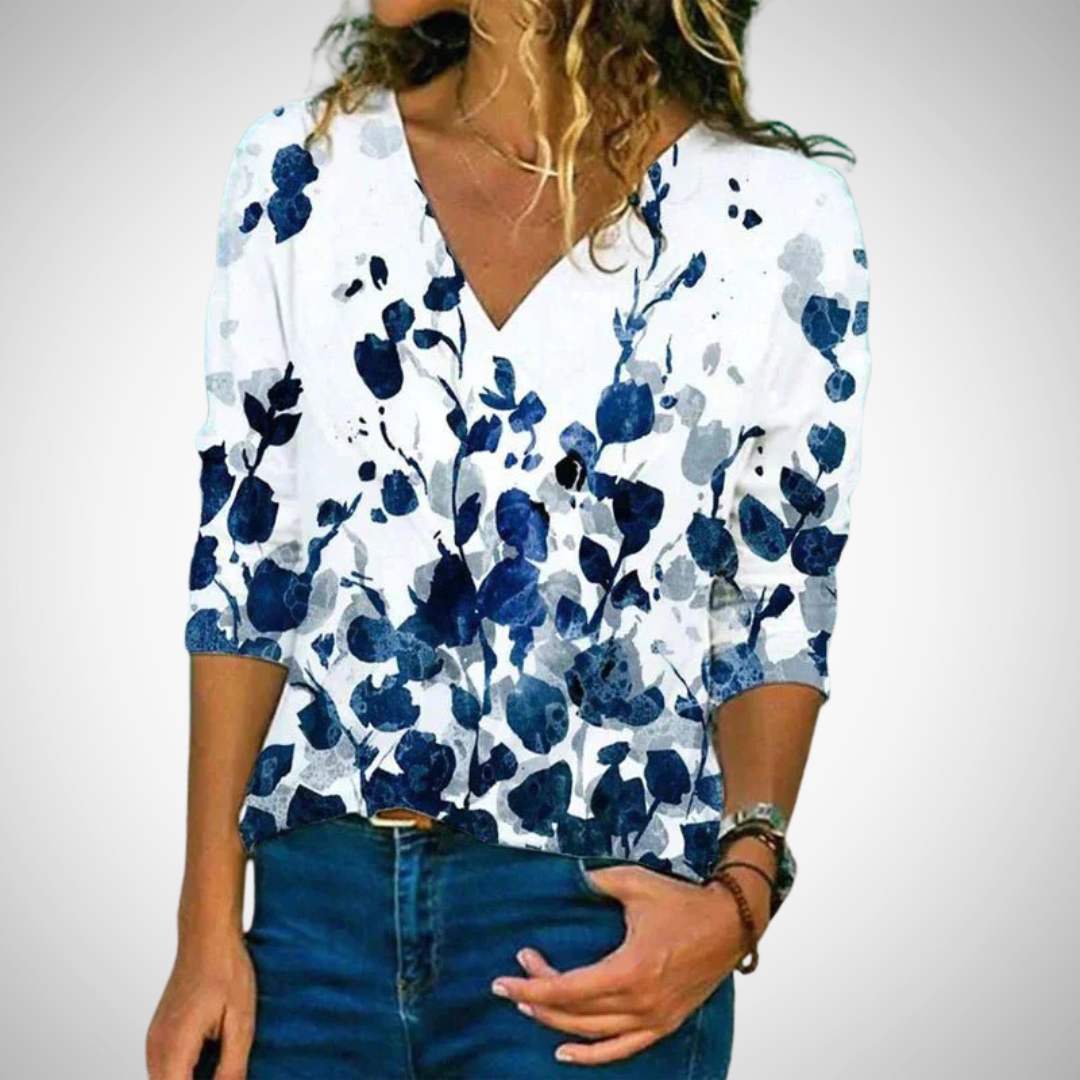 kerstin floral v neck blouse for women k2kxw.png