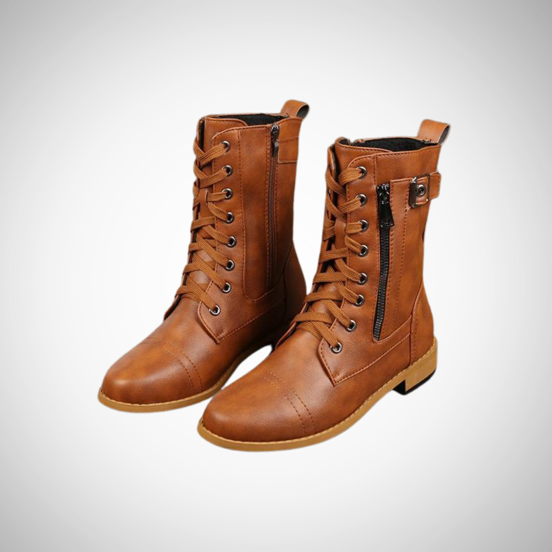 nora faux leather ankle boots with zipper for women perfect for casual days tiad5.png